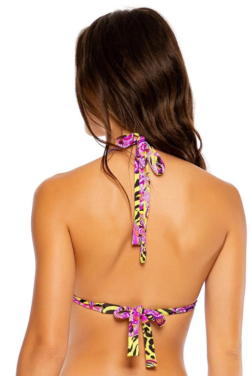 Luli Fama Beyond Wild Triangle Halter Top